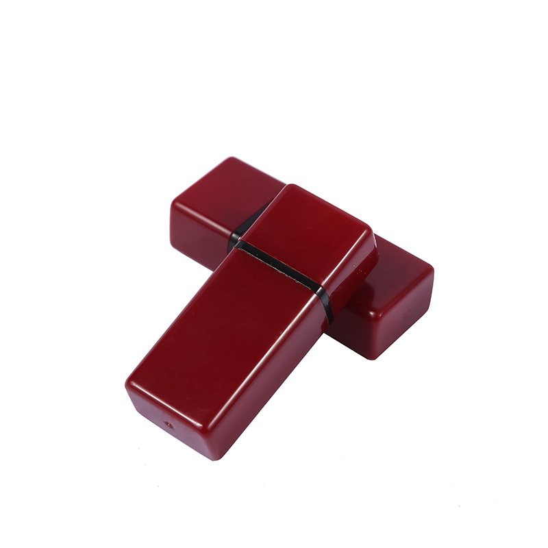 Hot sale 17x9mm red case flash pocket rubber stamp custom office made stamp customizable with 7mm thick pad