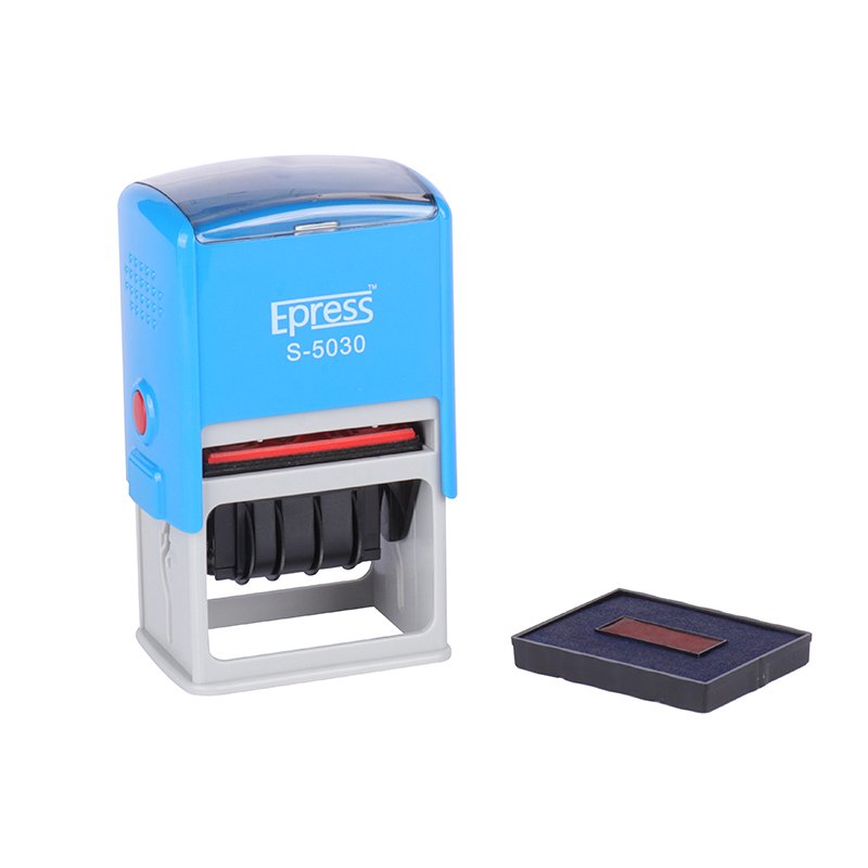 Mark Rubber Date Stamp Machine 50 * 30 mm Personal Office Logo Stamp Machine Self Inking Rubber Date Stamp Making Machine