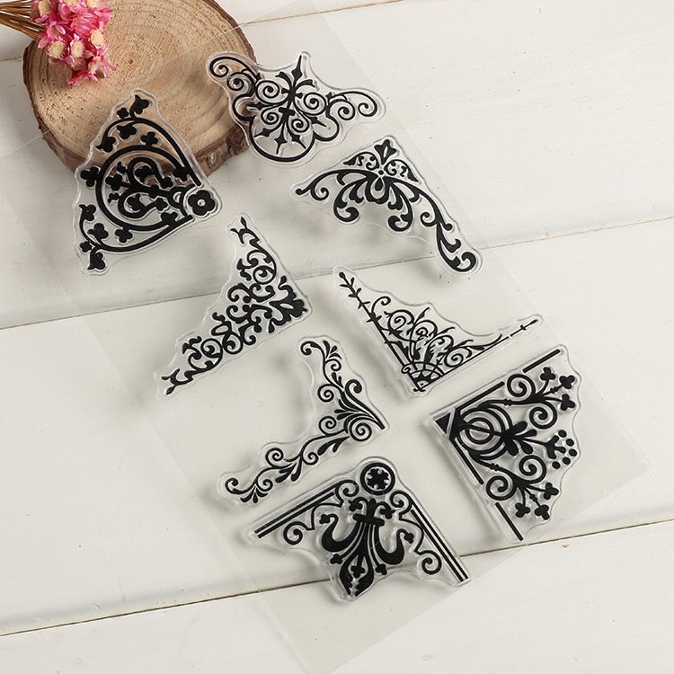 Pretty Craft photopolymer Silicone Clear Stamps Custom Seal Blocks for Card Making and Scrapbooking
