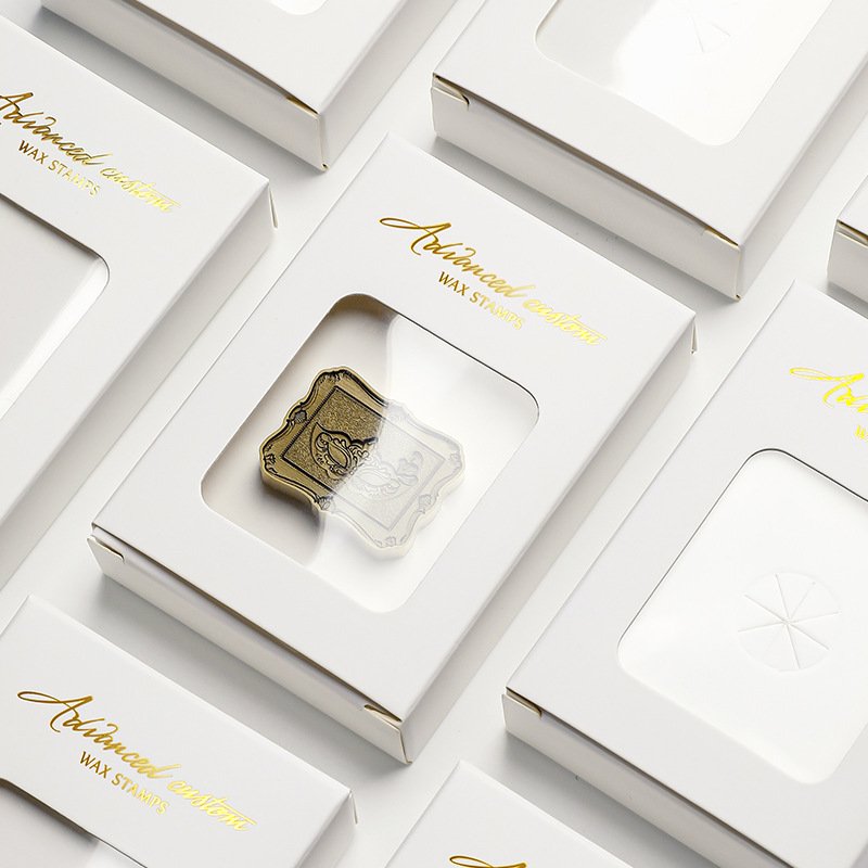 Wax Seal Stamp Packing Box High Quality Lacquered Sealing Wax Stamp Head Storage Box Gift Retail Box