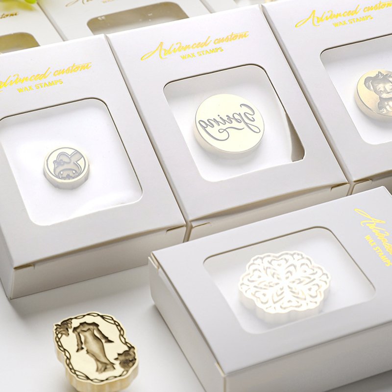 Wax Seal Stamp Packing Box High Quality Lacquered Sealing Wax Stamp Head Storage Box Gift Retail Box