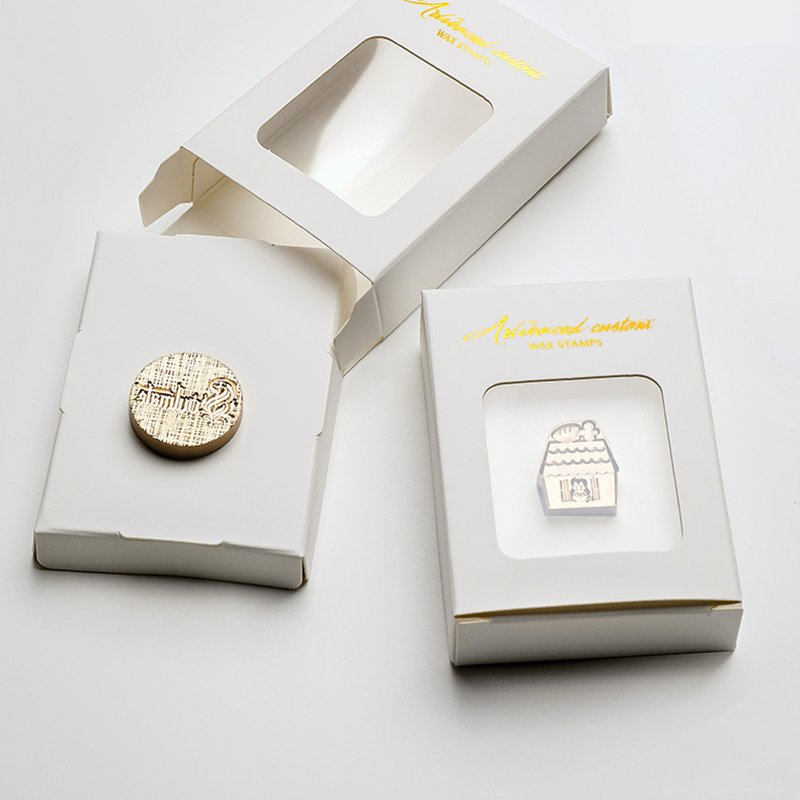 Wax Seal Stamp Packing Box High Quality Lacquered Sealing Wax Stamp Head Storage Box Gift Retail Box