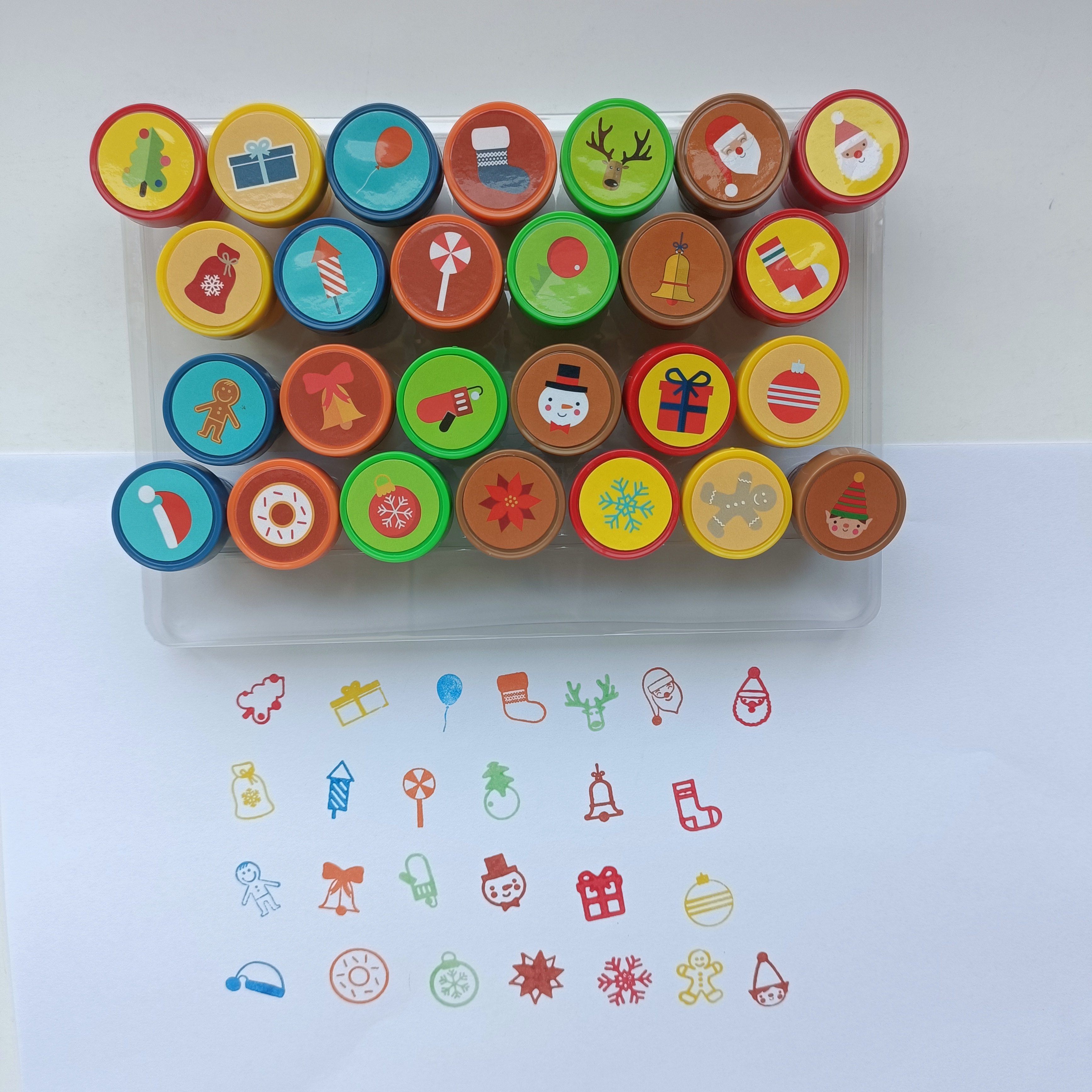 Party Favors Stocking Stuffers Kids Crafts School Prizes Goodies Christmas Assorted Stamps Kids Self-Ink Stampers