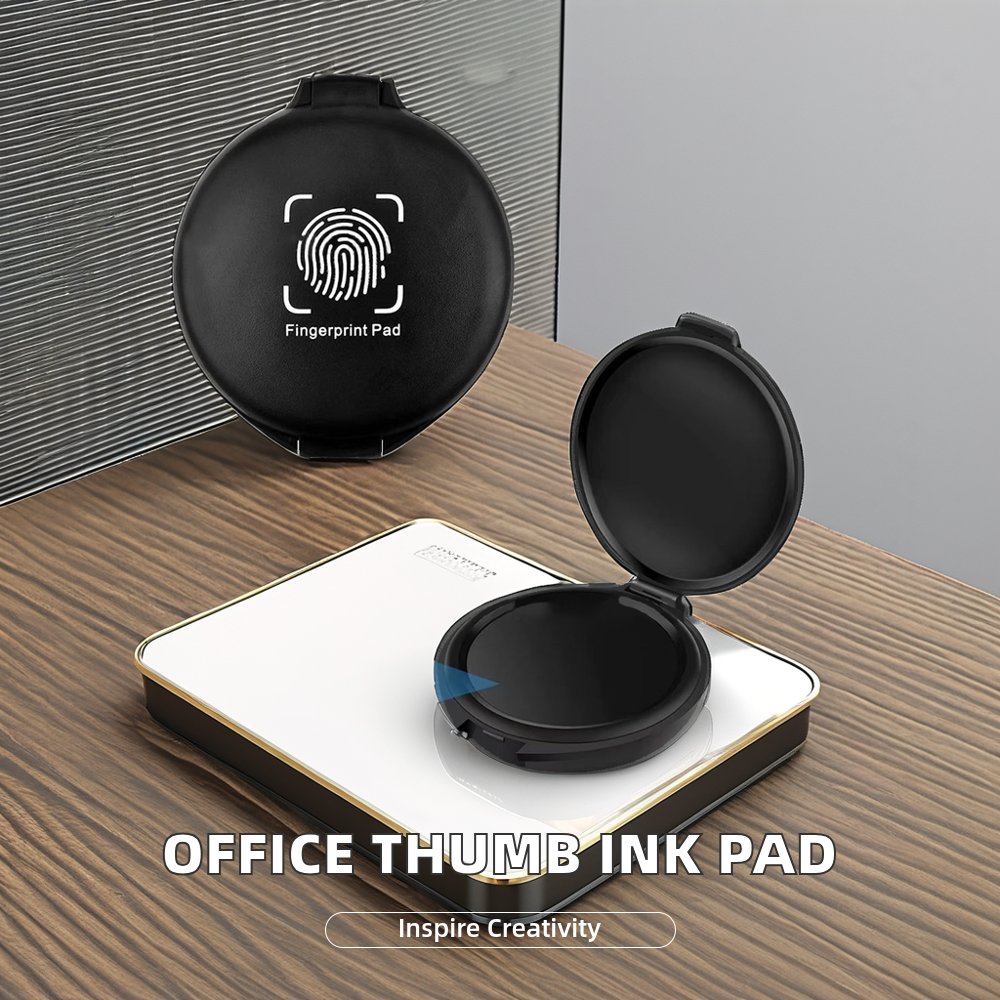 Wholesale High quality Round fingerprint ink pad Thumb Pad really clearly Office thumb stamp