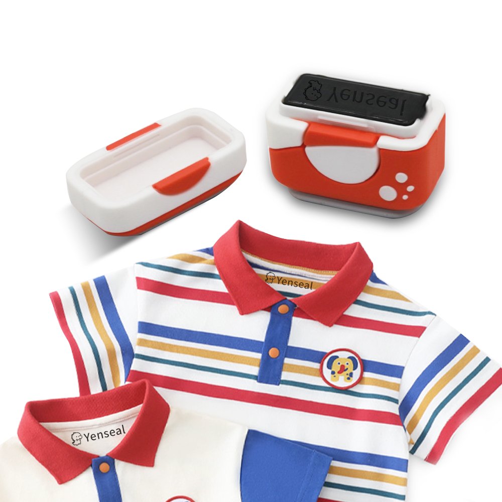 Wholesale custom Name Stamps Pre Inked Cute food Kids Toy waterproof Stamps for Children Clothes