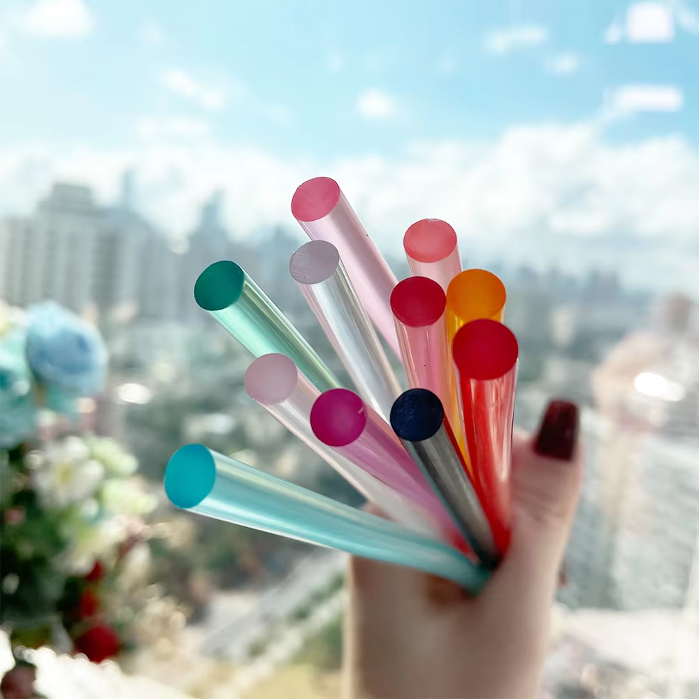 Transparent colorful plastic glue gun wax seal sticks for wax stamp sealing