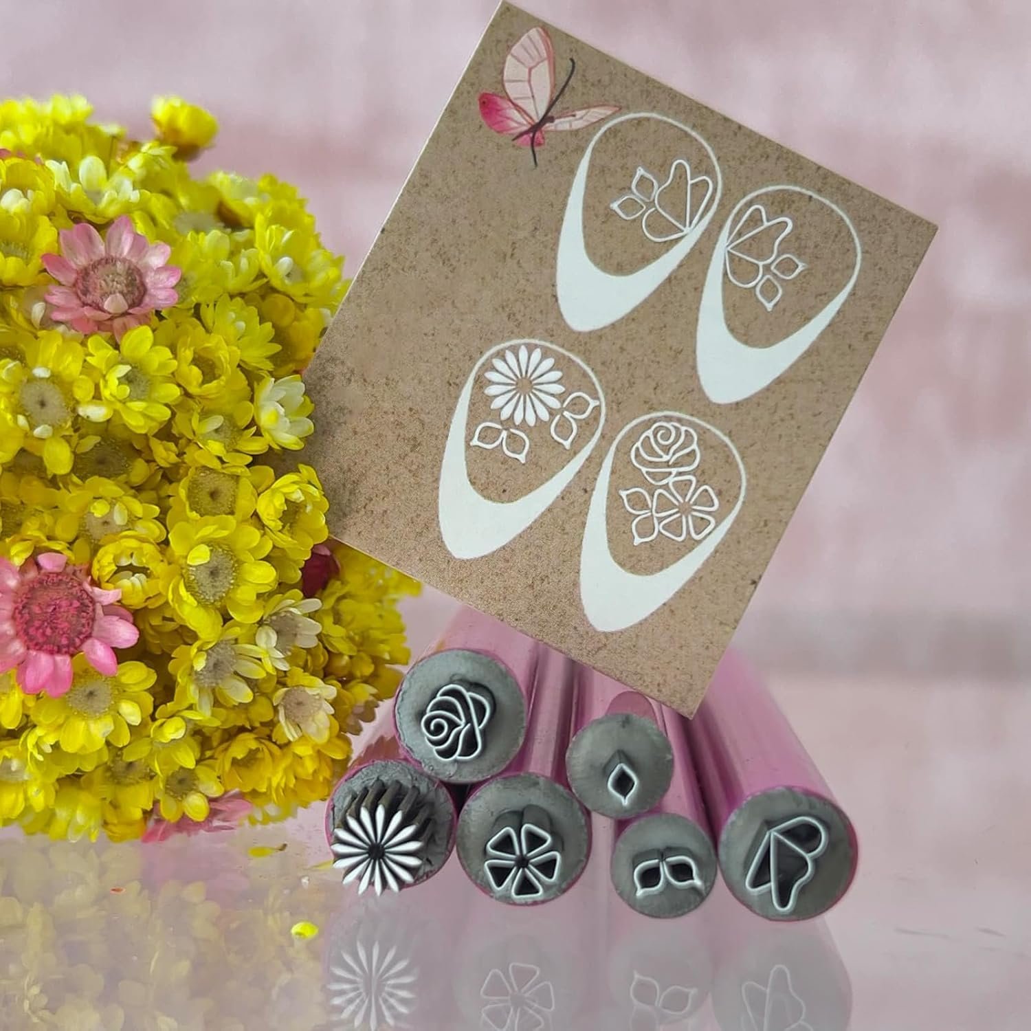 Precision Nail Art Stamp Pen Set Nails with Quick Drying Formula Floral Geometric Designs PortableEasy to Use for Salon Results