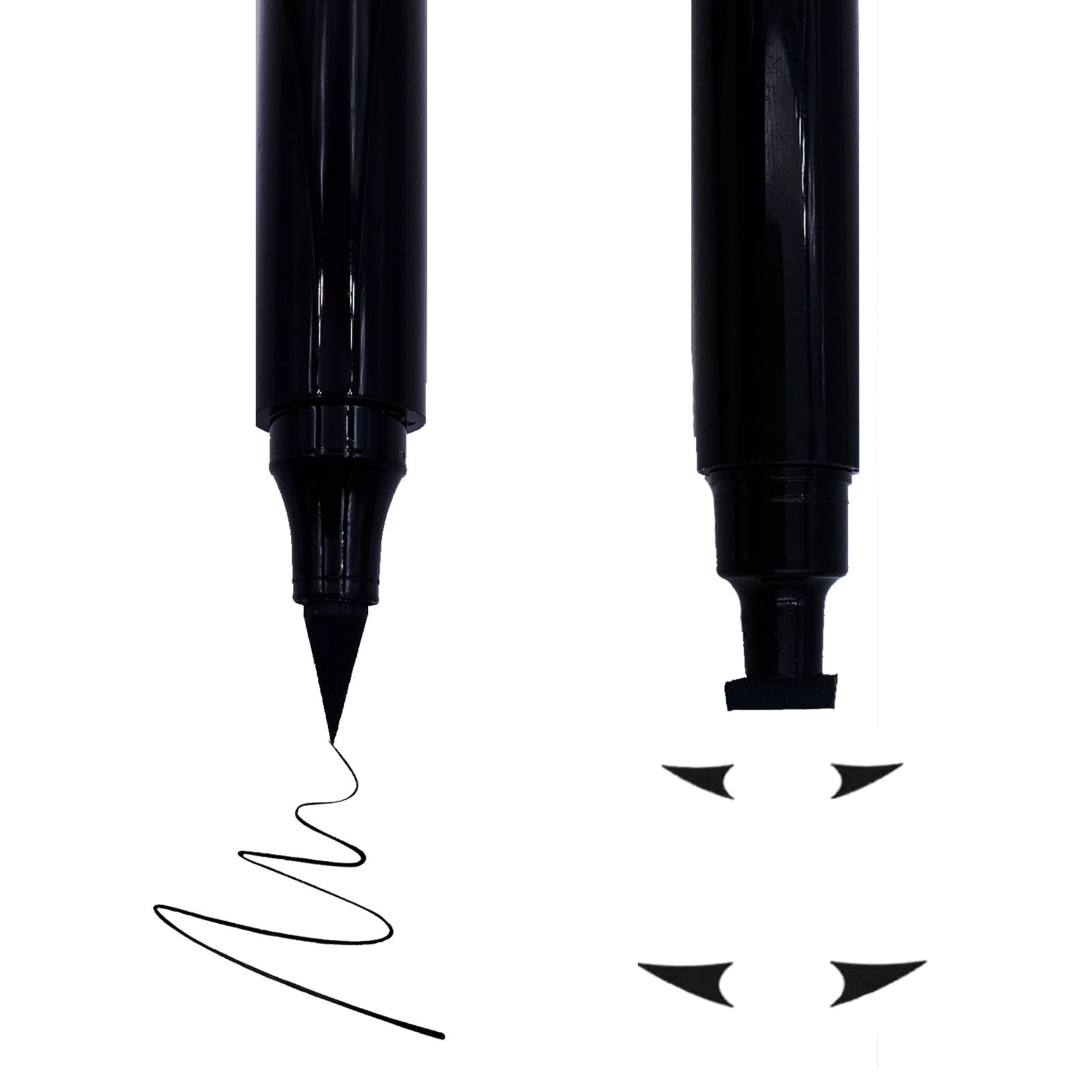 Fast Dry Stamp Waterproof Eye Liner Long Lasting Stamp Eyeliner Make up Winged 2 in 1 Liquid Natural Lash Glue Pen Waterproof