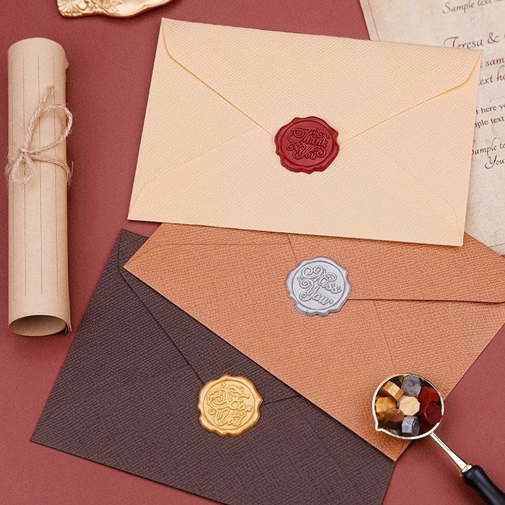 Custom Brand LOGO Wax Stamp Self Adhesive Sealing Wax Stickers For Packing Decorate