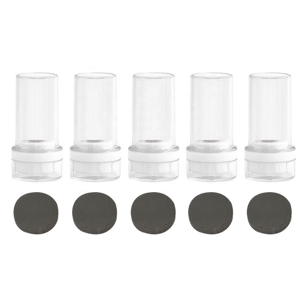Clear mini made design logo custom school teacher stamps flash for school supplies round square