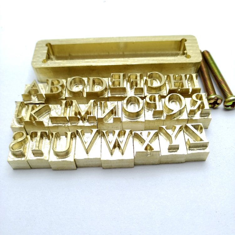 NO MOQ Custom made cliche customize Mould personalized branding stamp letter alphabet number hot embossing Die