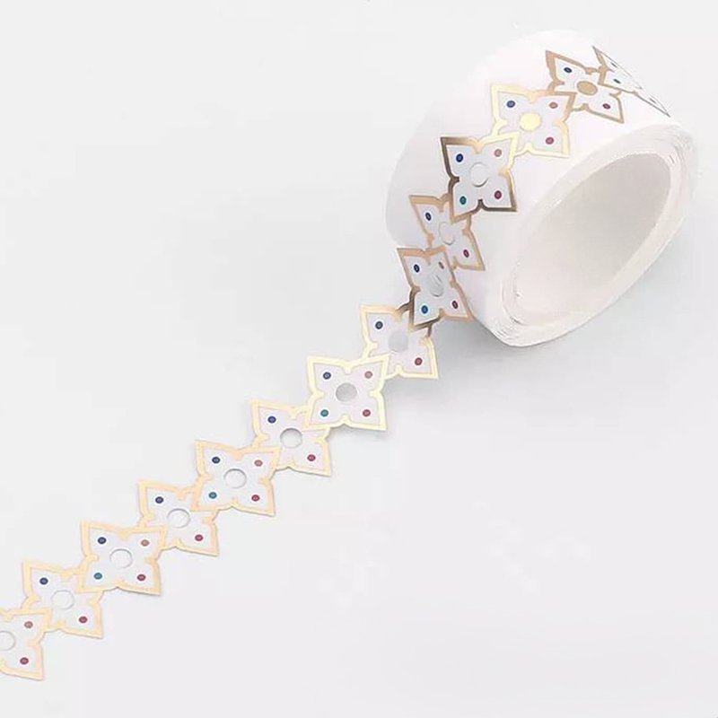 Custom Design Logo Lace Red Black And Stamp Gold Foil Decorative Washi Tape Rolls For Decoration