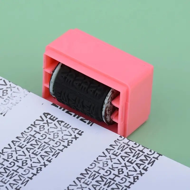 Confidential Seal Refillable Security Privacy Confidentiality Information Blackout Theft Protection Roller Stamp
