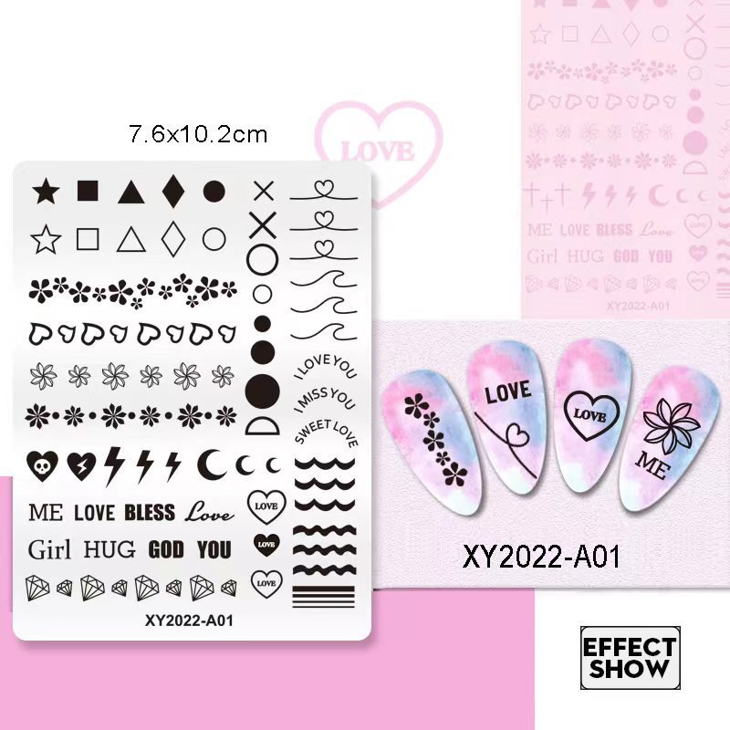 OEM/ODM Stamping Temeplates Nail Art Stamping Plates 14Pcs Styles Nail Art Stamping Plates To Print Patterns