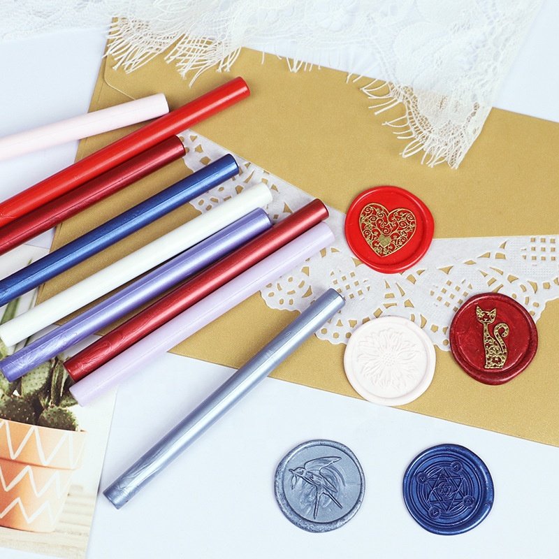 Wholesale Cheap 11mm 80 Soft Colors Letter Envelope Sealing Wax Sticks for Retro Vintage Wax Seal Stamp