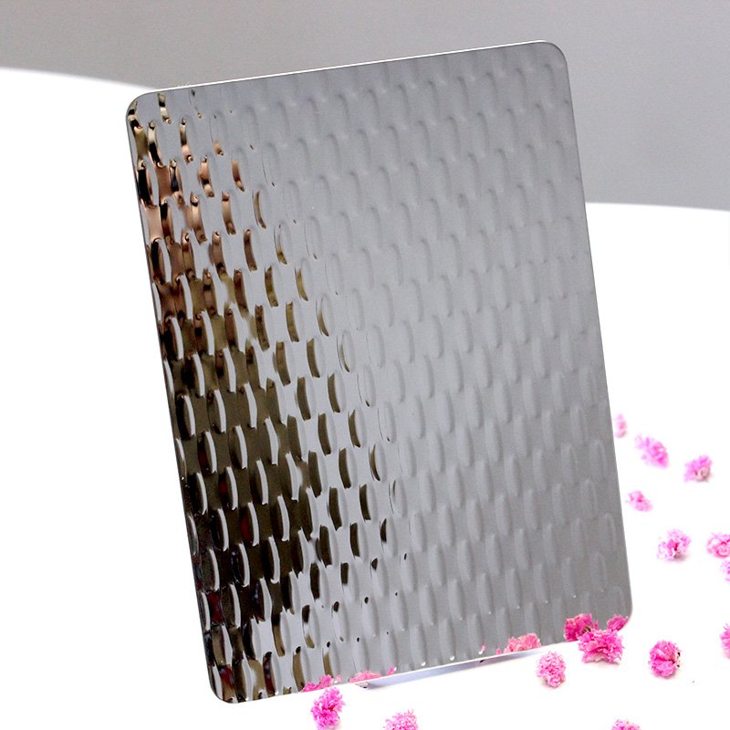 304 Stainless Steel Plate Stainless Steel Sheet Embossed Stamped Hammered Patterned Honeycomb Panels For Decorative Wall Ceiling