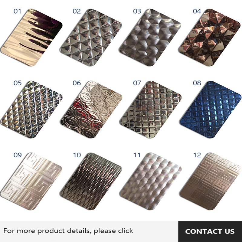 304 Stainless Steel Plate Stainless Steel Sheet Embossed Stamped Hammered Patterned Honeycomb Panels For Decorative Wall Ceiling