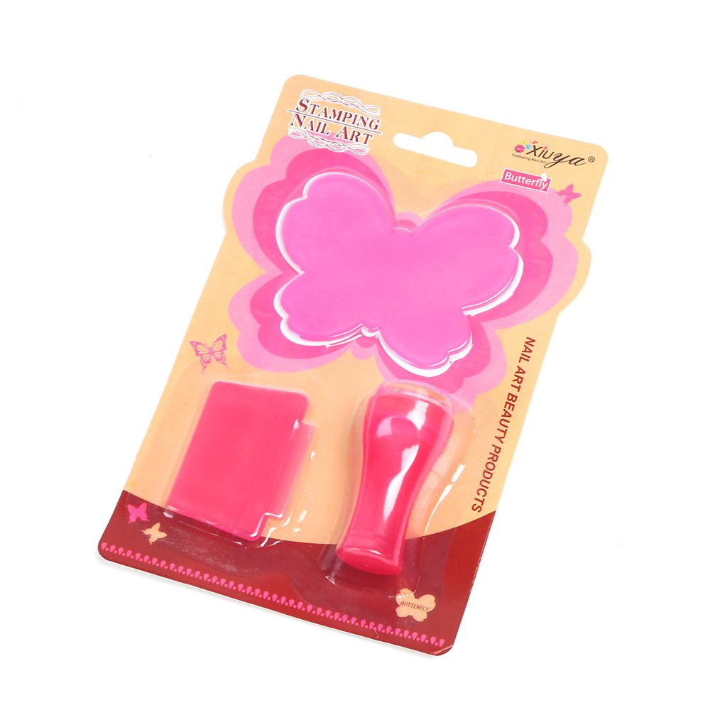 Unique Nail Art Creations Set with Plastic Printing Stamper for Breathtaking Nail Art Designs