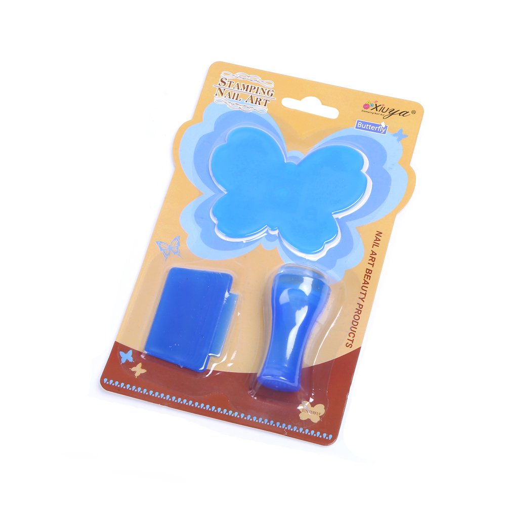 Unique Nail Art Creations Set with Plastic Printing Stamper for Breathtaking Nail Art Designs