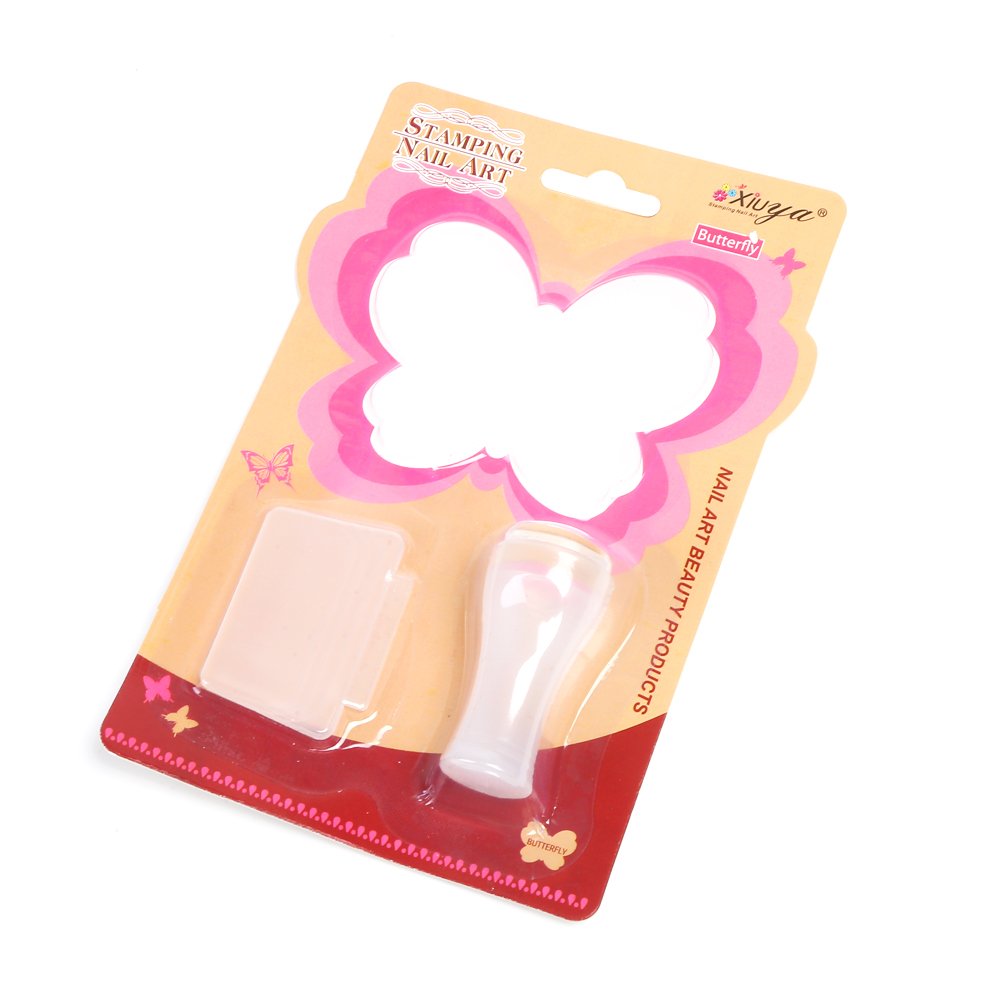 Unique Nail Art Creations Set with Plastic Printing Stamper for Breathtaking Nail Art Designs