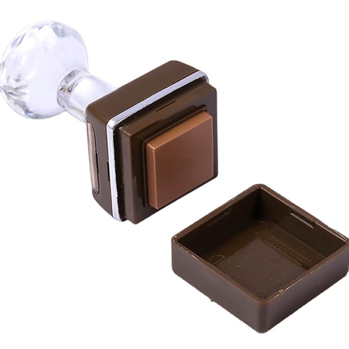 High Quality Pre Inked Flash Stamp Metal Office Double Foam Photosensitive Pastel Metal Flash Stamp