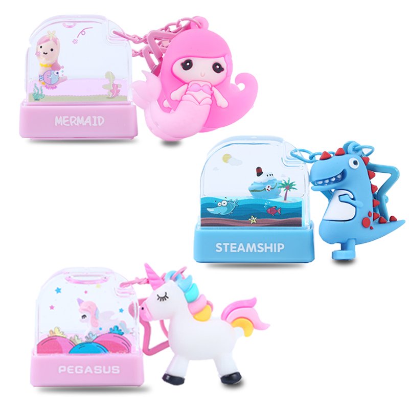 Custom Name Stamps Pre Inked Cute Animal Kids Toy Stamps for Children Clothes