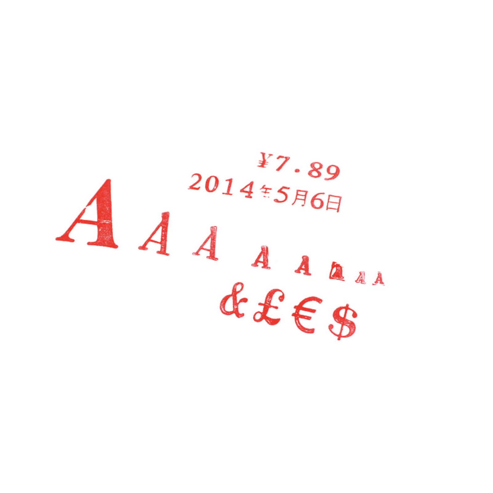 Office Use ABS and Plastic Stamp for DIY Letters and Numbers Rubber Material for Durability
