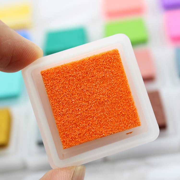 Wholesale non toxic Kids DIY art craft glitter ink stamp pad of 20 colours choice