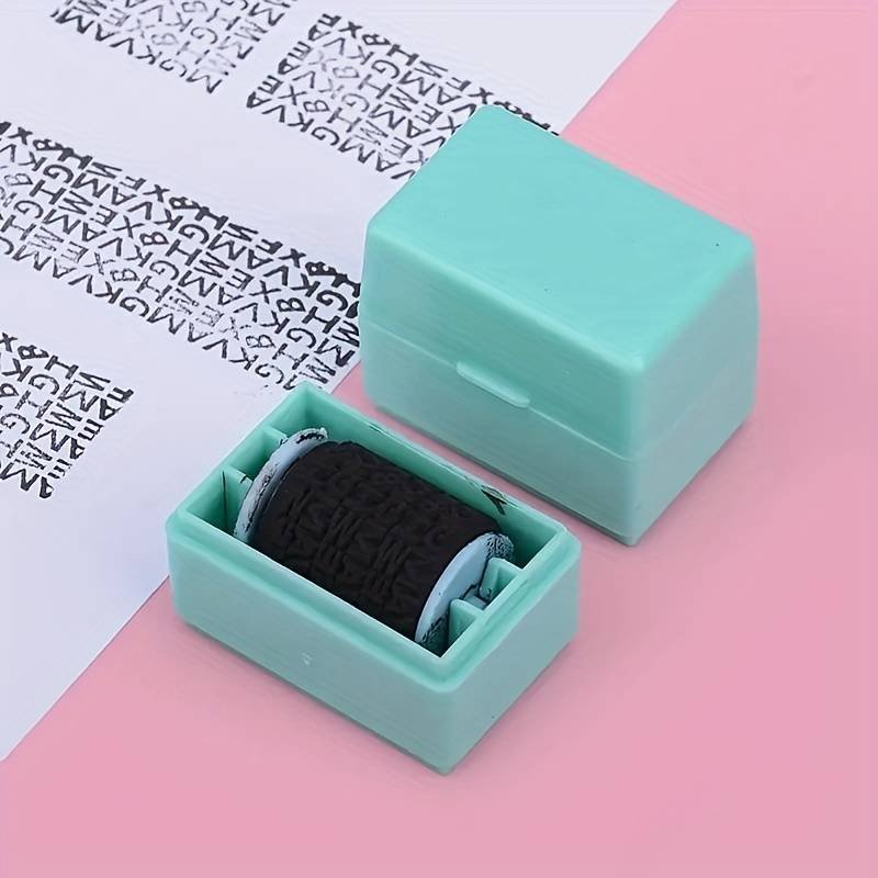 New style self-inking Id guard roller stamps identity theft protection stamp self-inking math stamp roller