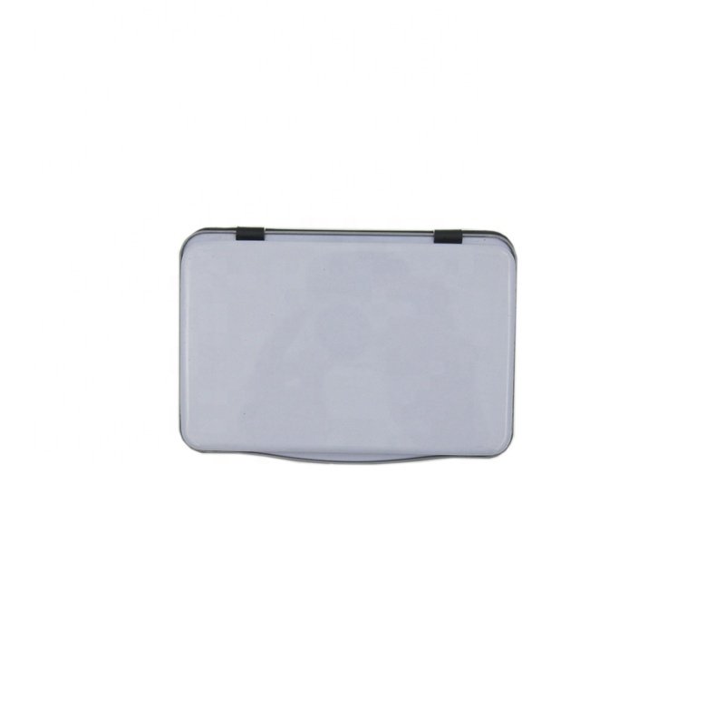 Cheap price ivory surface classic metal box superb bank ink stamp pad