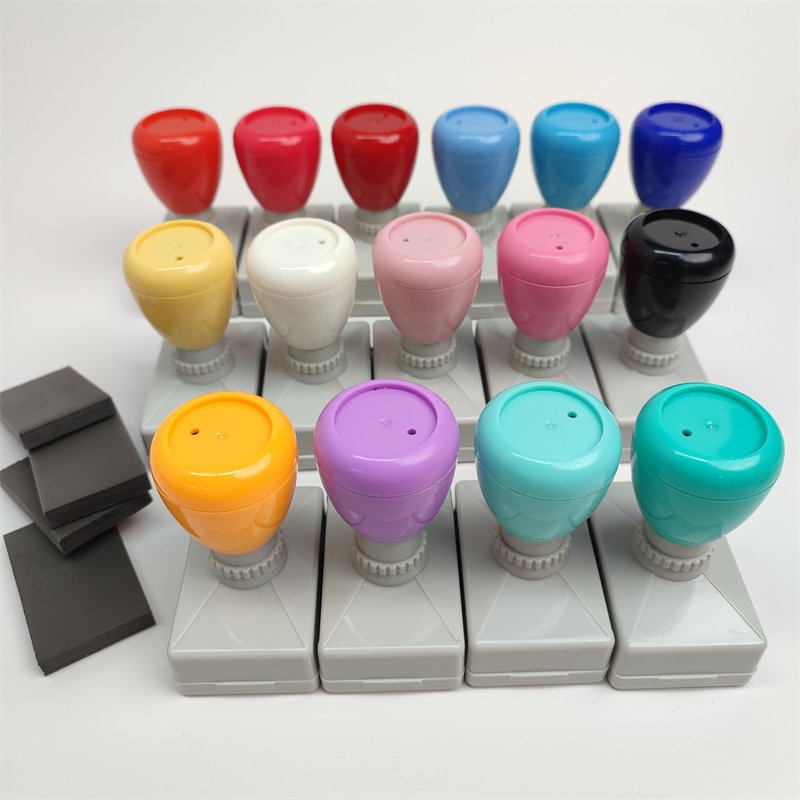 Pre Inked Flash Stamps 32*52mm Pastel Rectangle Flash Stamps ha