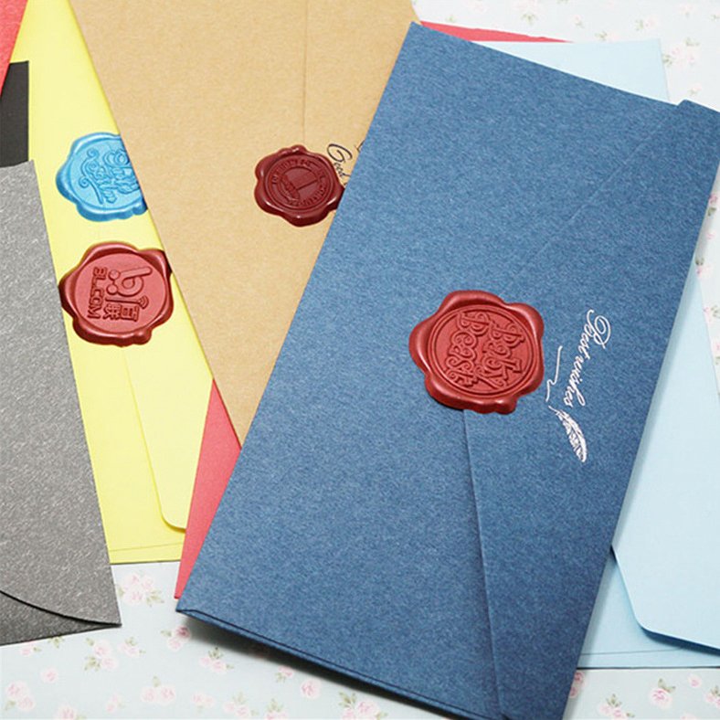 EACAJESS Gift Party Wax Sticker Wedding Invitations Self Adhesive Sealing Wax Seal Label Packages