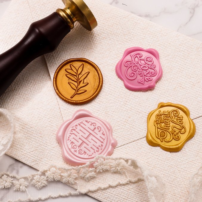 EACAJESS Gift Party Wax Sticker Wedding Invitations Self Adhesive Sealing Wax Seal Label Packages