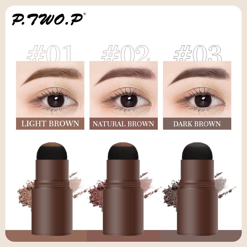 PTWOP Waterproof Hair Powder for Eyebrow Stamp Stencil Print Shaping Kit Makeup Hair Concealer Root Cover Up Instantly