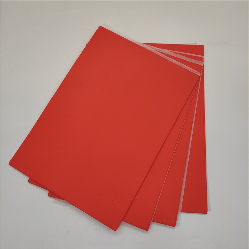 A4 Size 2.3mm Thick Grey Red Self Inking Stamp Laser Engraving Rubber Sheet