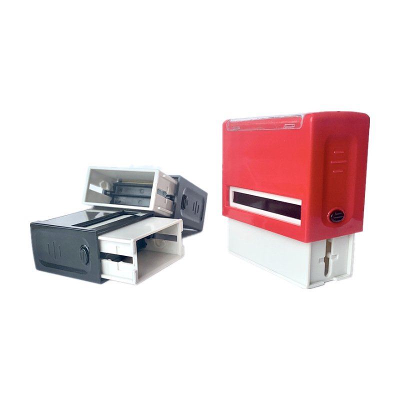Make Custom Rubber Office Self Inking Stamp Rectangle Rubber Stamp For Seal Fiscal Personal Logo Stamp Office