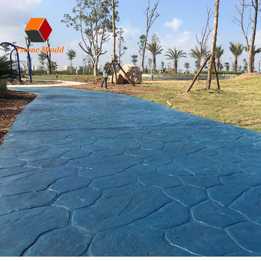 Factory stamped concrete molds vertical concrete wall stamp