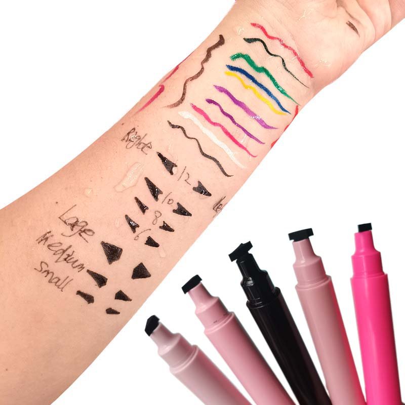 Cat Eye Makeup cruelty free pen Sexy Double-end vegan Winged Eyeliner eraser Stamp Waterproof Liquid organic Eye liner