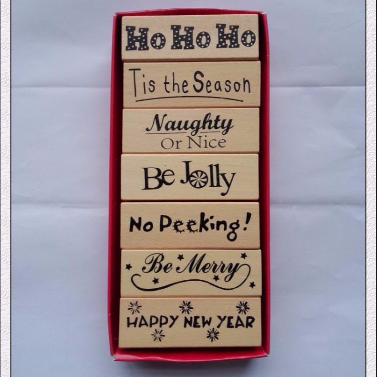 wooden +rubber stamps ,Christmas Stamps Series