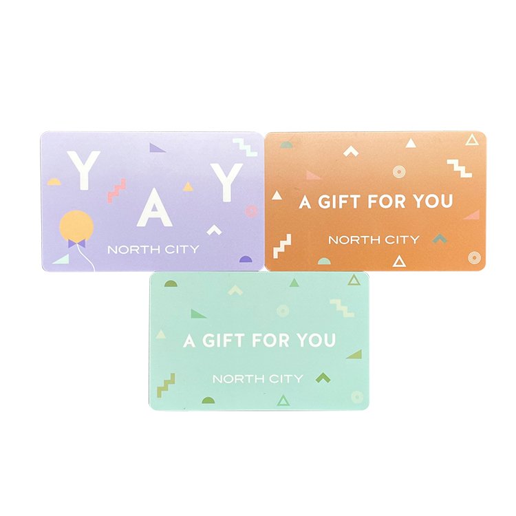 Customized design fashional gold hot foil stamped gift card