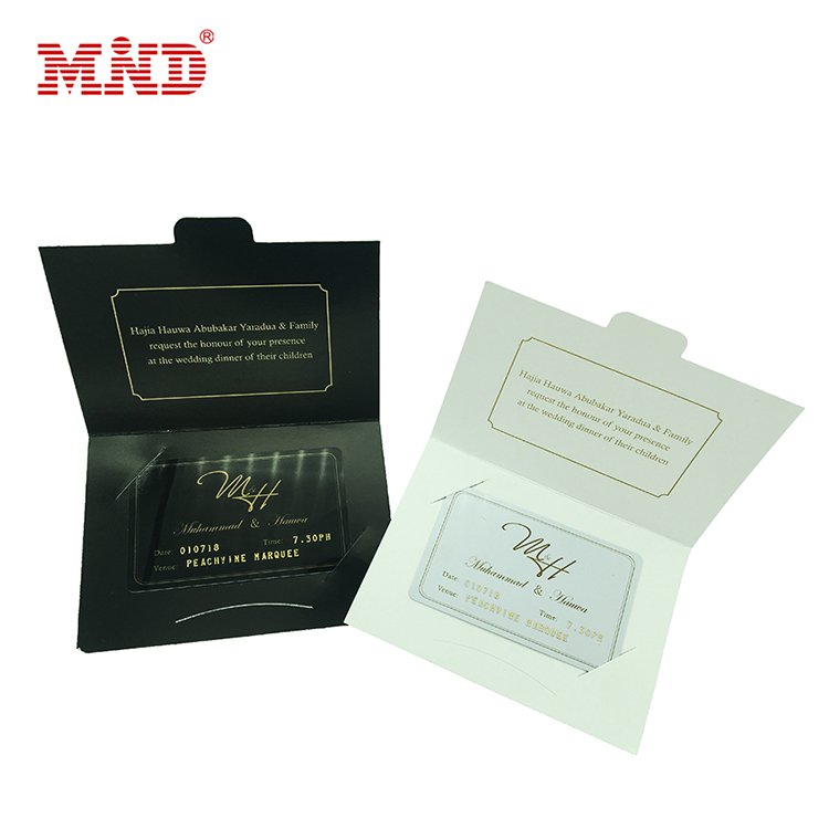 Customized design fashional gold hot foil stamped gift card