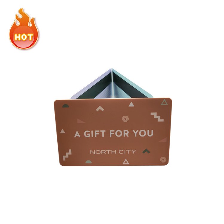 Customized design fashional gold hot foil stamped gift card