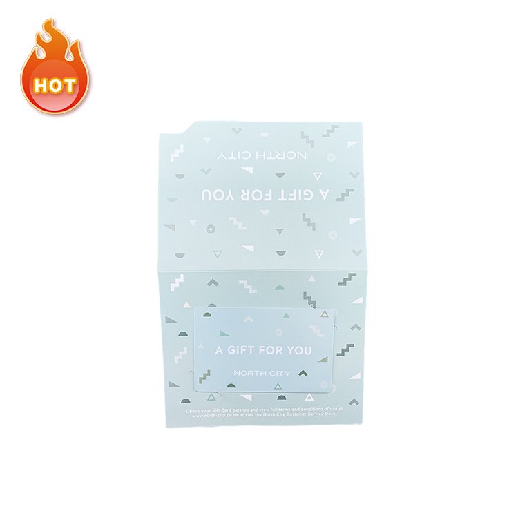 Customized design fashional gold hot foil stamped gift card