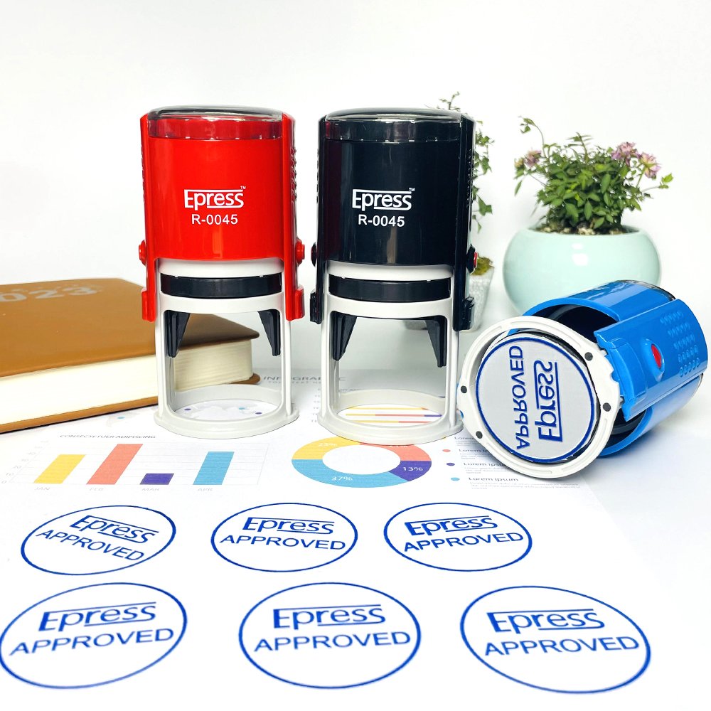 Wholesale Custom Logo Self Ink Rubber Self-inking Stamps Self Inking Stamp