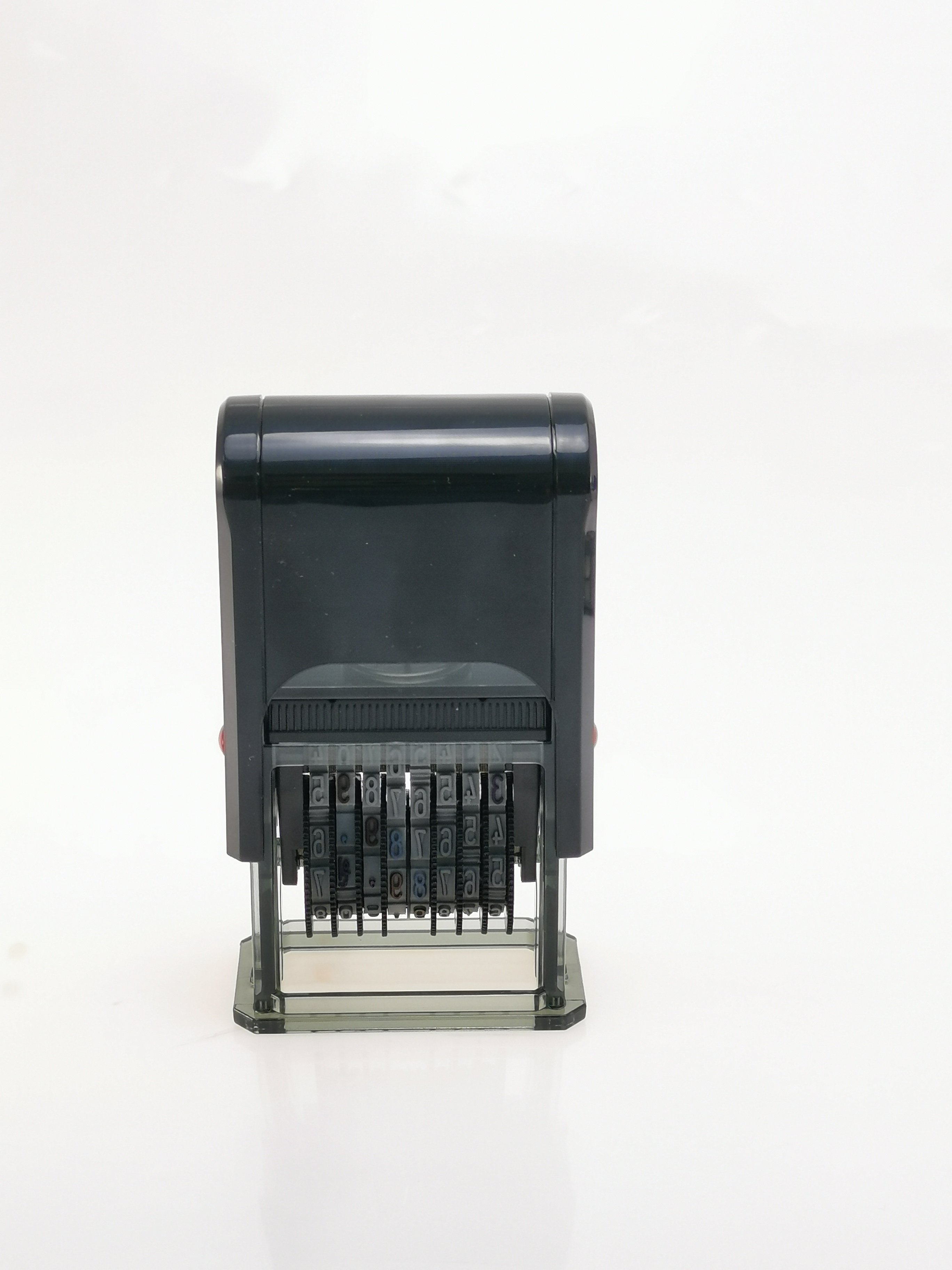WES SELLOS rubber stamp alphabet stamp stamp pad Rectangle 8 Digits D-0531