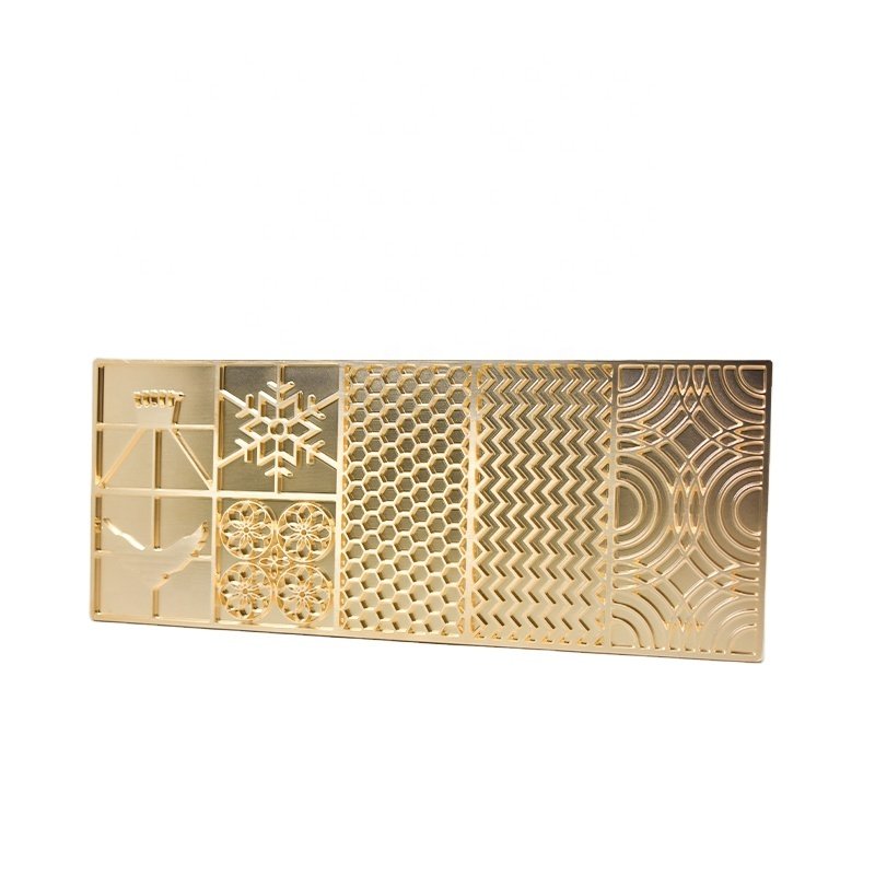 Customizable Stylish Patterns Ice Stamp in brass Freeze Your Creativity with Brass and Plastic for Gifts