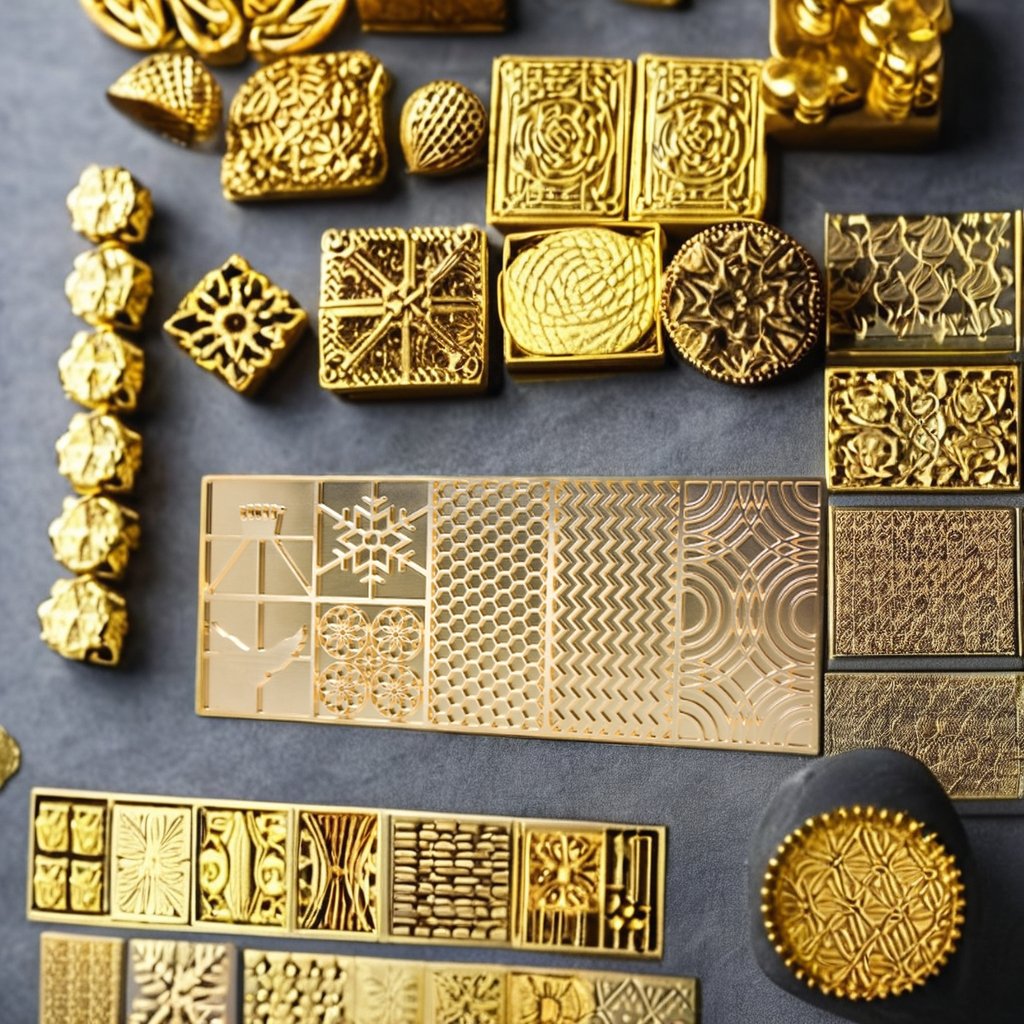 Customizable Stylish Patterns Ice Stamp in brass Freeze Your Creativity with Brass and Plastic for Gifts