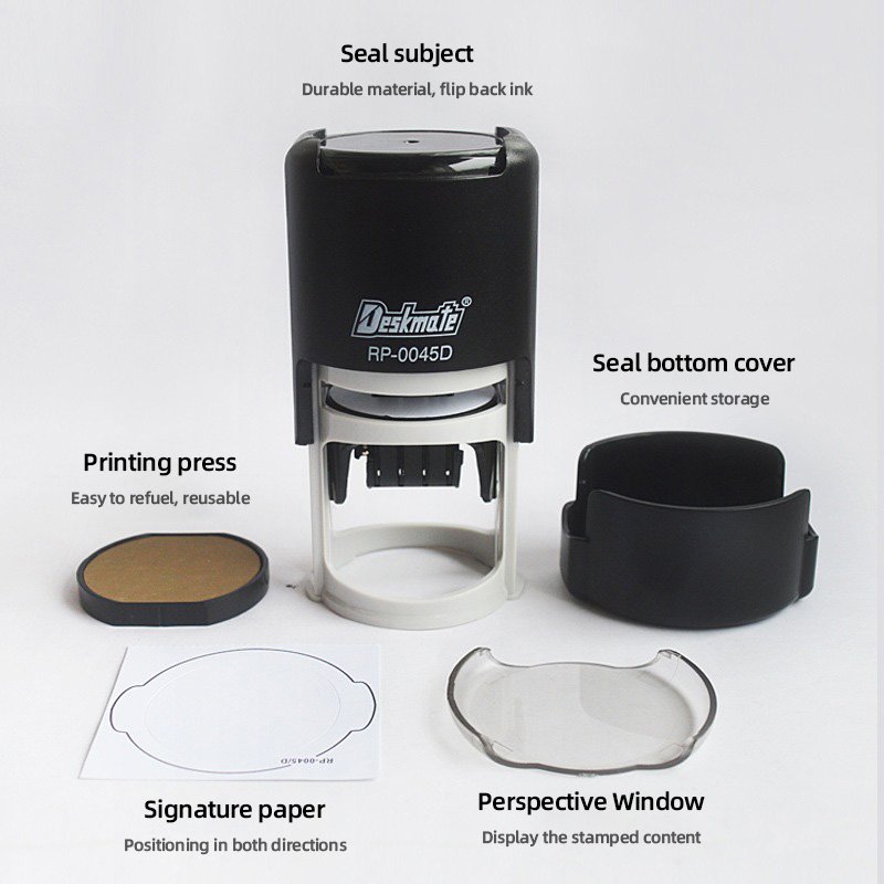 Exquisite self ink RP plastic rubber self-made office scrapbook self ink date stamp