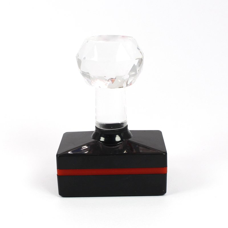 Manufacturing Personalized Round Crystal handle Pre Inked Teacher Custom Logo Flash Stamp