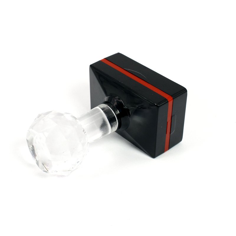 Manufacturing Personalized Round Crystal handle Pre Inked Teacher Custom Logo Flash Stamp